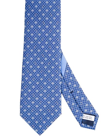 Shop SALVATORE FERRAGAMO  Cravatta: Salvatore Ferragamo cravatta in seta fantasia con piccole volpi che spuntano tra cespugli stilizzati, intervallate dall'iconico Gancini.
Composizione: 100% seta.
Fabbricato in Italia.. 350897 762138-001
